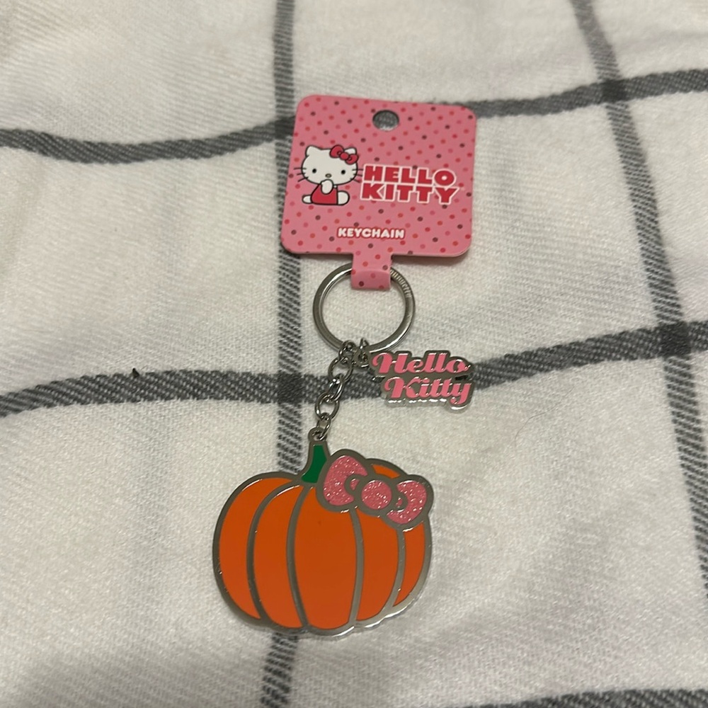 Loungefly Hello Kitty Pumpkin Keychain, NWT